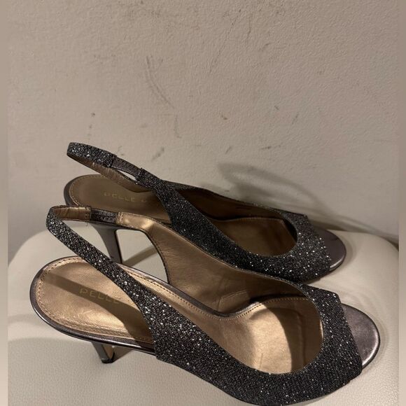 Pelle Moda Women’s Nadie 2, Silver Slingback Pumps - Picture 3 of 6